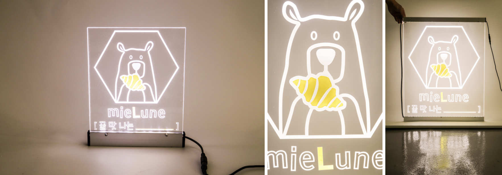 포인트 색상 작업된 LED 아크릴 사인