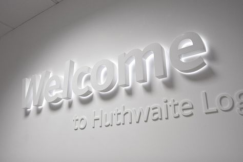 white signage