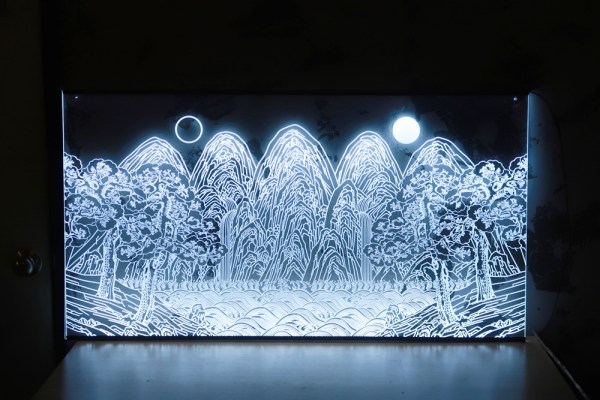 조명액자 그림조명 조명그림 001 LED아크릴간판 LED사인 그림사인 그림간판 한국화 수묵화