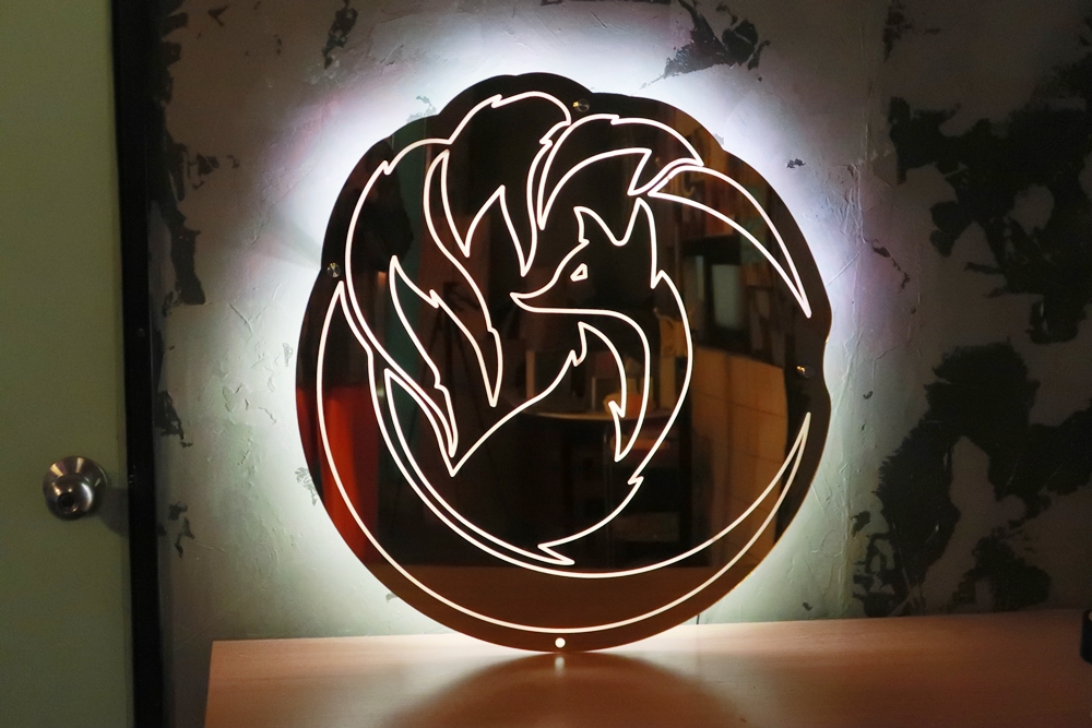 거울형 간판 거울 간판 003 공간 확장 간판 제작비용